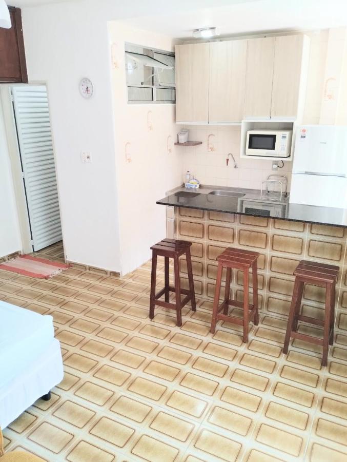 Kitnet Pe Na Areia Vista Mar - Boqueirao Praia Grande-Sp Lägenhet Praia Grande  Exteriör bild